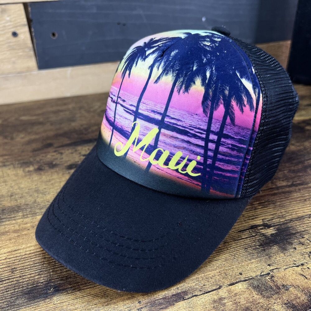 Maui Hawaiian Beach Island Crew Hawaii Adjustable Hat Baseball Cap